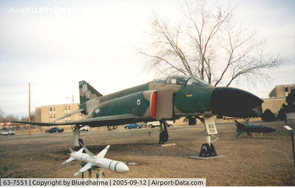 63-7551, 1963 McDonnell F-4C Phantom II C/N 585, McDonnell F-4C Phantom II located at Lowry (now at Fremont County Airport, Canon City, Colorado.)