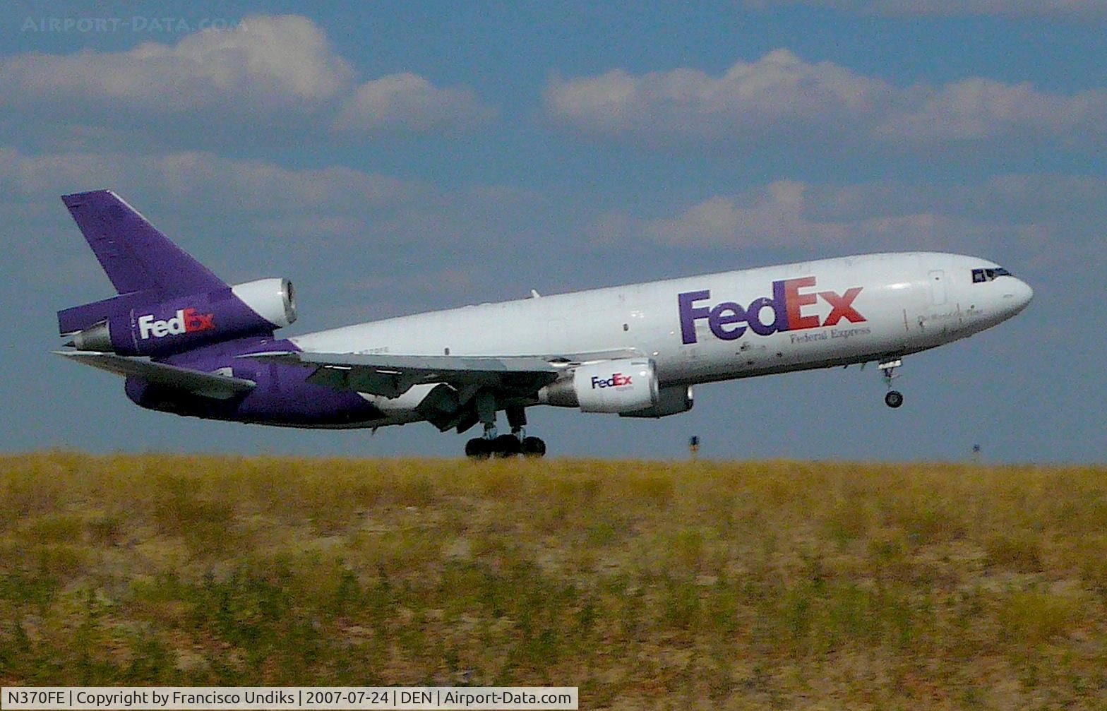 N370FE, 1972 McDonnell Douglas MD-10-10F C/N 46608, FEDEX DC-10