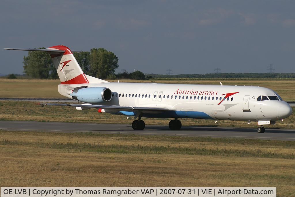 OE-LVB, 1994 Fokker 100 (F-28-0100) C/N 11502, Austrian Arrows Fokker 100