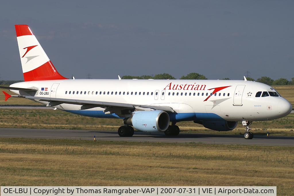 OE-LBU, 2001 Airbus A320-214 C/N 1478, Austrian Airlines Airbus A320