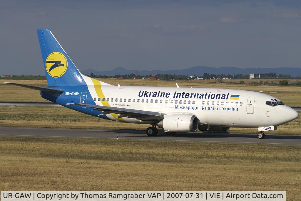 UR-GAW, 1991 Boeing 737-5Y0 C/N 24898, Ukraine International Airlines Boeing 737-500