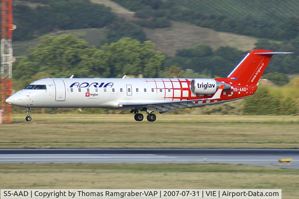 S5-AAD, 1997 Canadair CRJ-200LR (CL-600-2B19) C/N 7166, Adria Airways Canadair Regionaljet