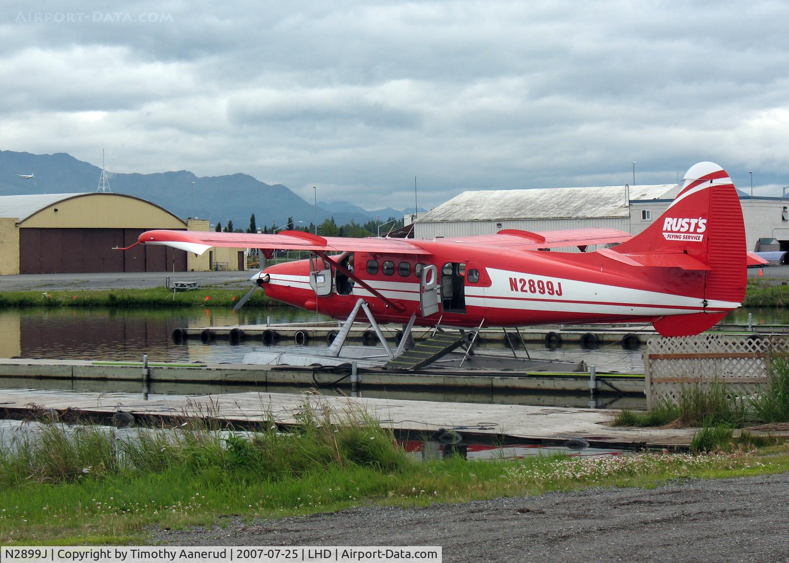 N2899J, 1961 De Havilland Canada DHC-3 Turbo Otter C/N 425, Moored at Lake Hood