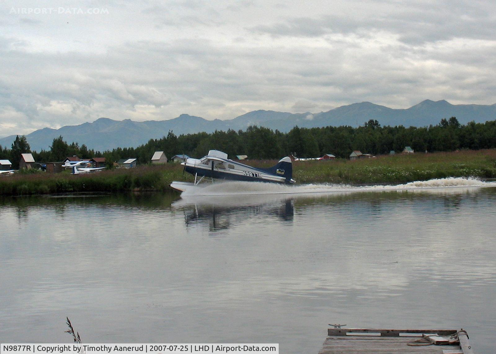 N9877R, 1957 De Havilland Canada DHC-2-L-20 C/N 1180, Arrival at Lake Hood