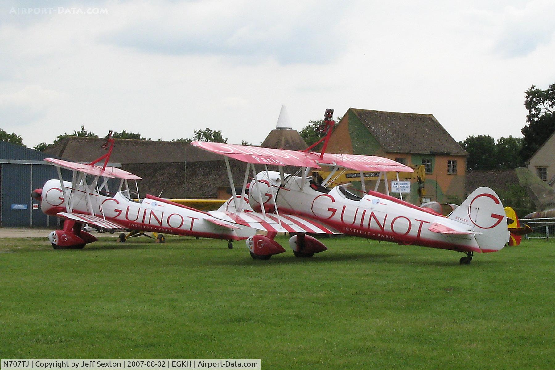 N707TJ, 1943 Boeing A75N1(PT17) C/N 75-950, Boeing PT 17's with wing walking equipment