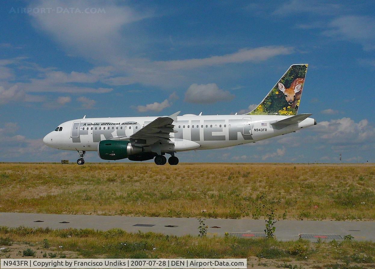 N943FR, 2005 Airbus A319-112 C/N 2518, Frontier Airlines A319