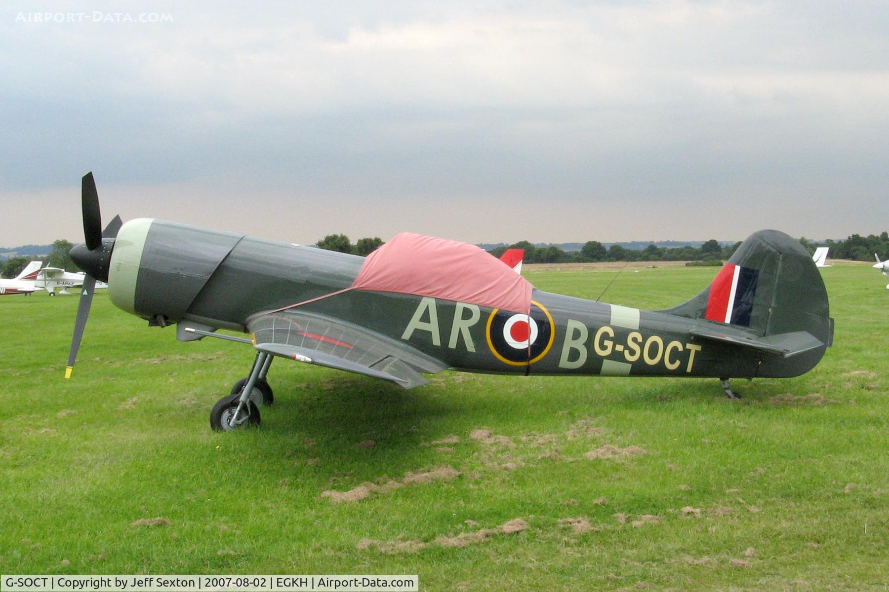 G-SOCT, 1984 Yakovlev Yak-50 C/N 842804, Flightline at Lashenden/Headcorn