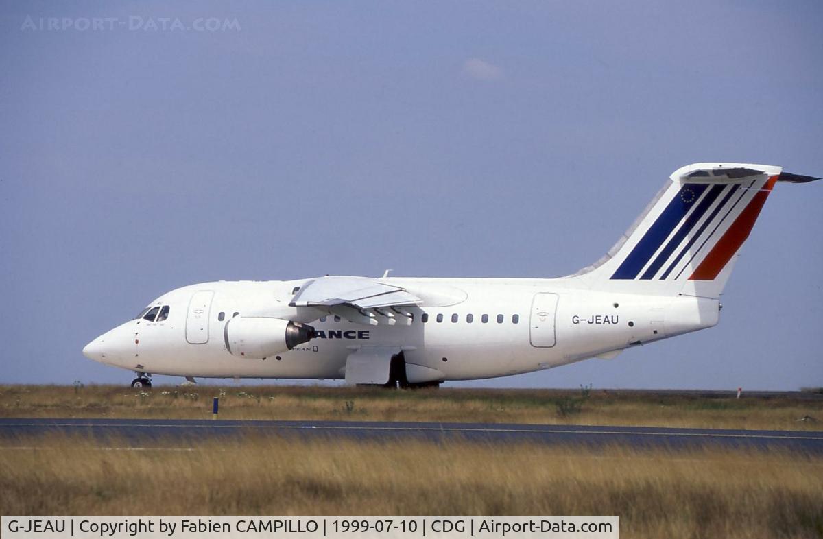 G-JEAU, 1986 British Aerospace BAe.146-100 C/N E1035, Air France - Jersey European