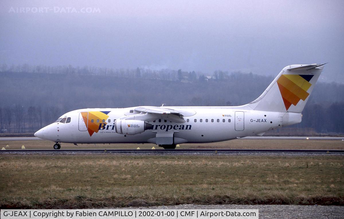 G-JEAX, 1989 British Aerospace BAe.146-200 C/N E2136, British European