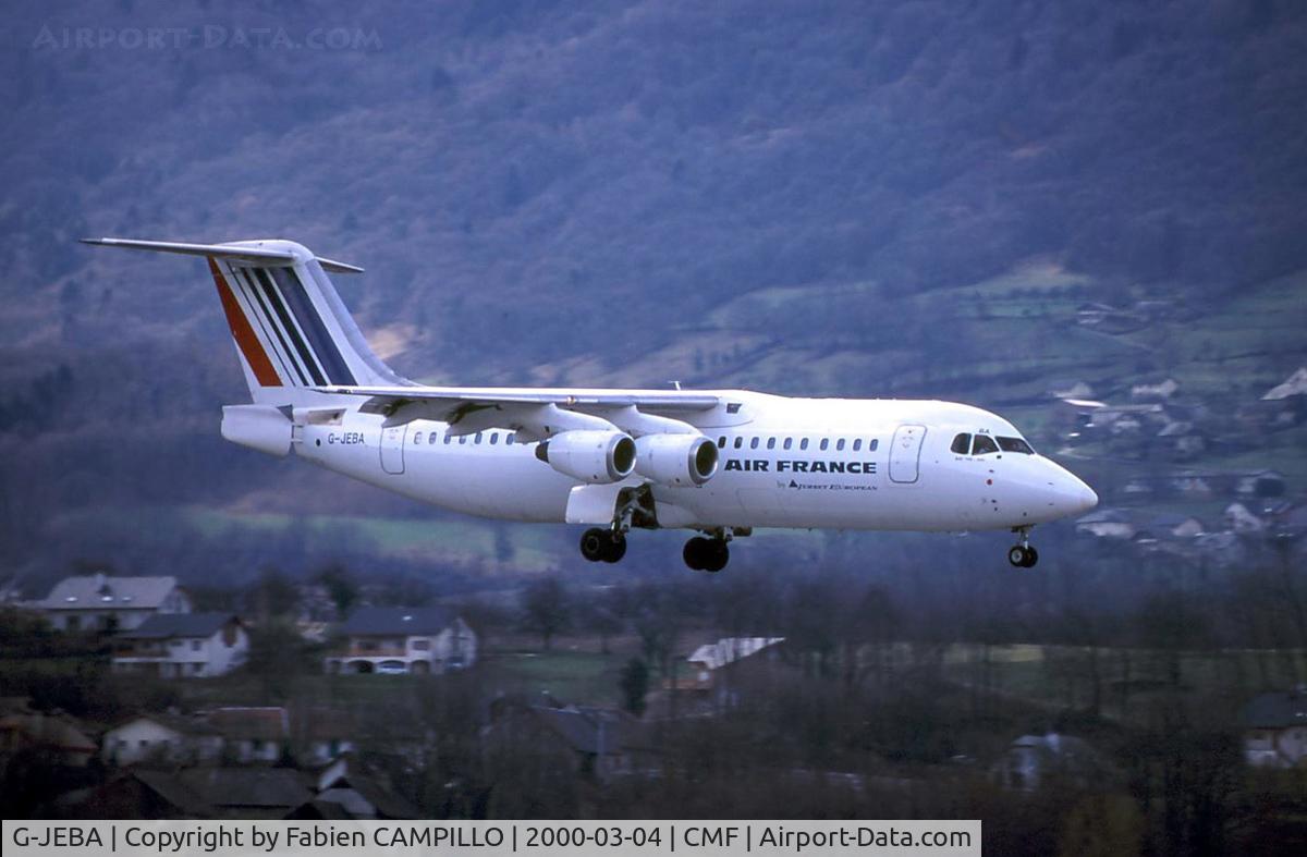 G-JEBA, 1990 British Aerospace BAe.146-300 C/N E3181, Air France - Jersey European