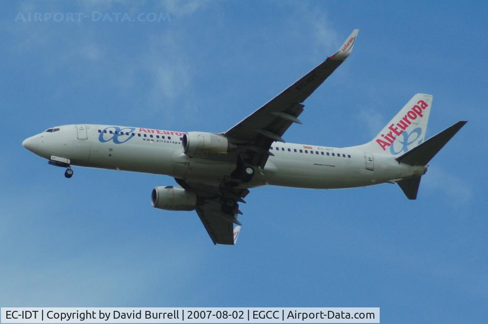 EC-IDT, 2002 Boeing 737-86Q C/N 30281, Air Europa - Landing