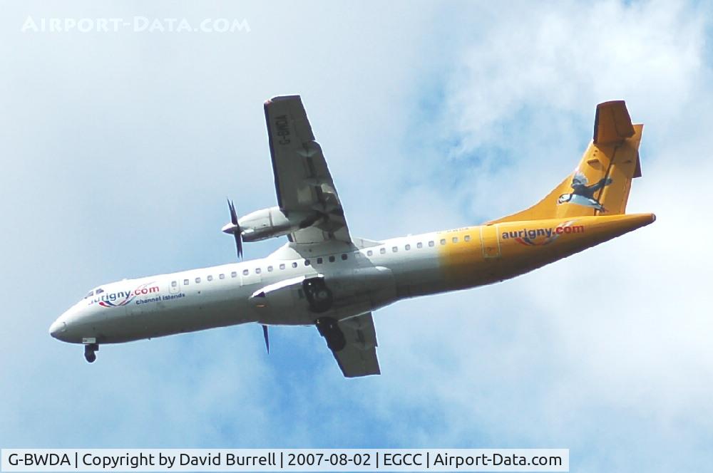 G-BWDA, 1995 ATR 72-202 C/N 444, Aurigny Air Services - Landing