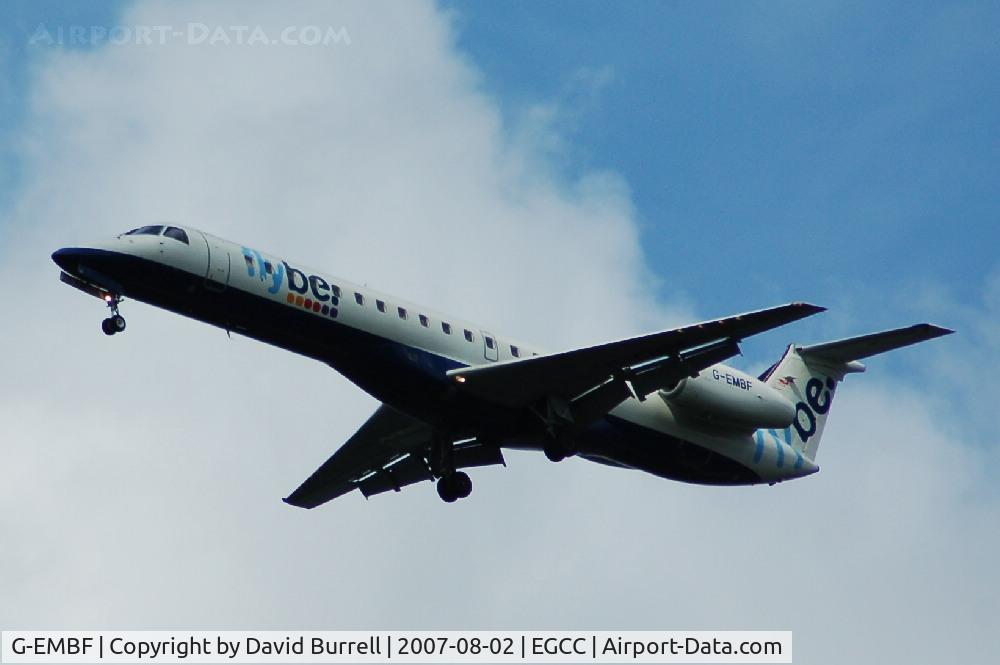 G-EMBF, 1998 Embraer EMB-145EU (ERJ-145EU) C/N 145088, Flybe - Landing