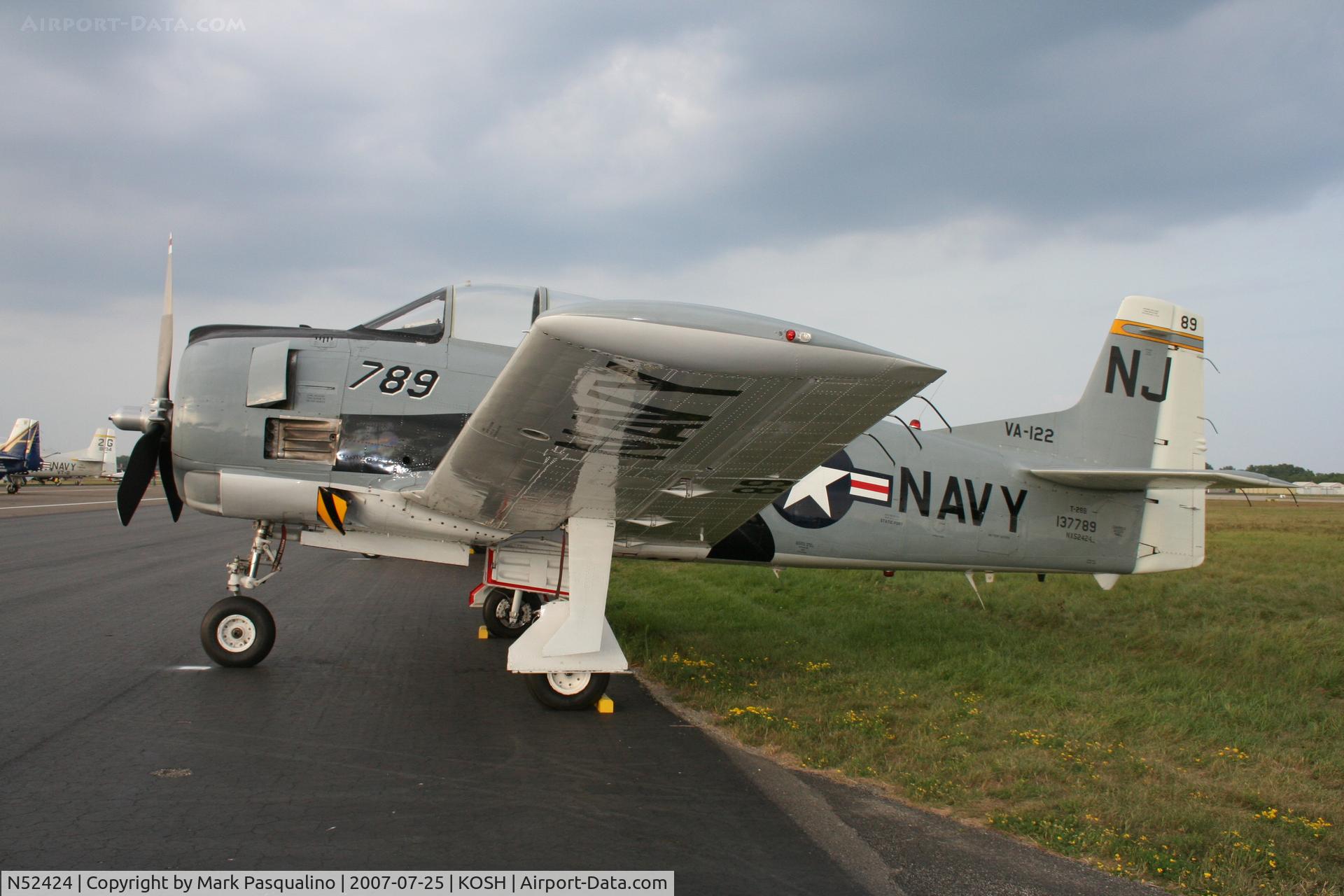 N52424, 1954 North American T-28B Trojan C/N 200-152 (137789), North American T-28B