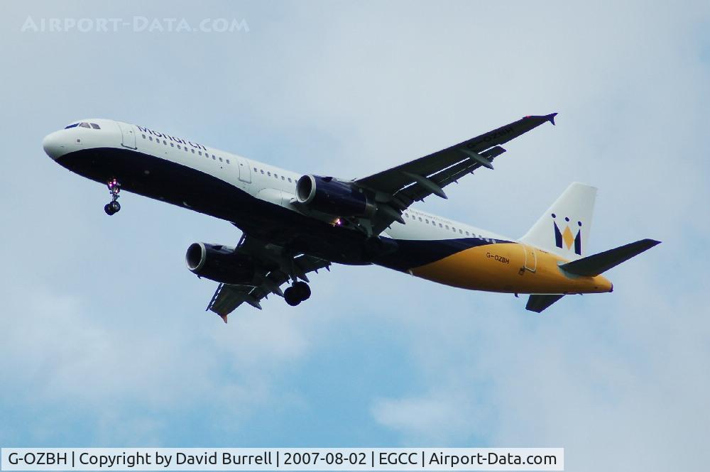 G-OZBH, 2004 Airbus A321-231 C/N 2105, Monarch - Landing