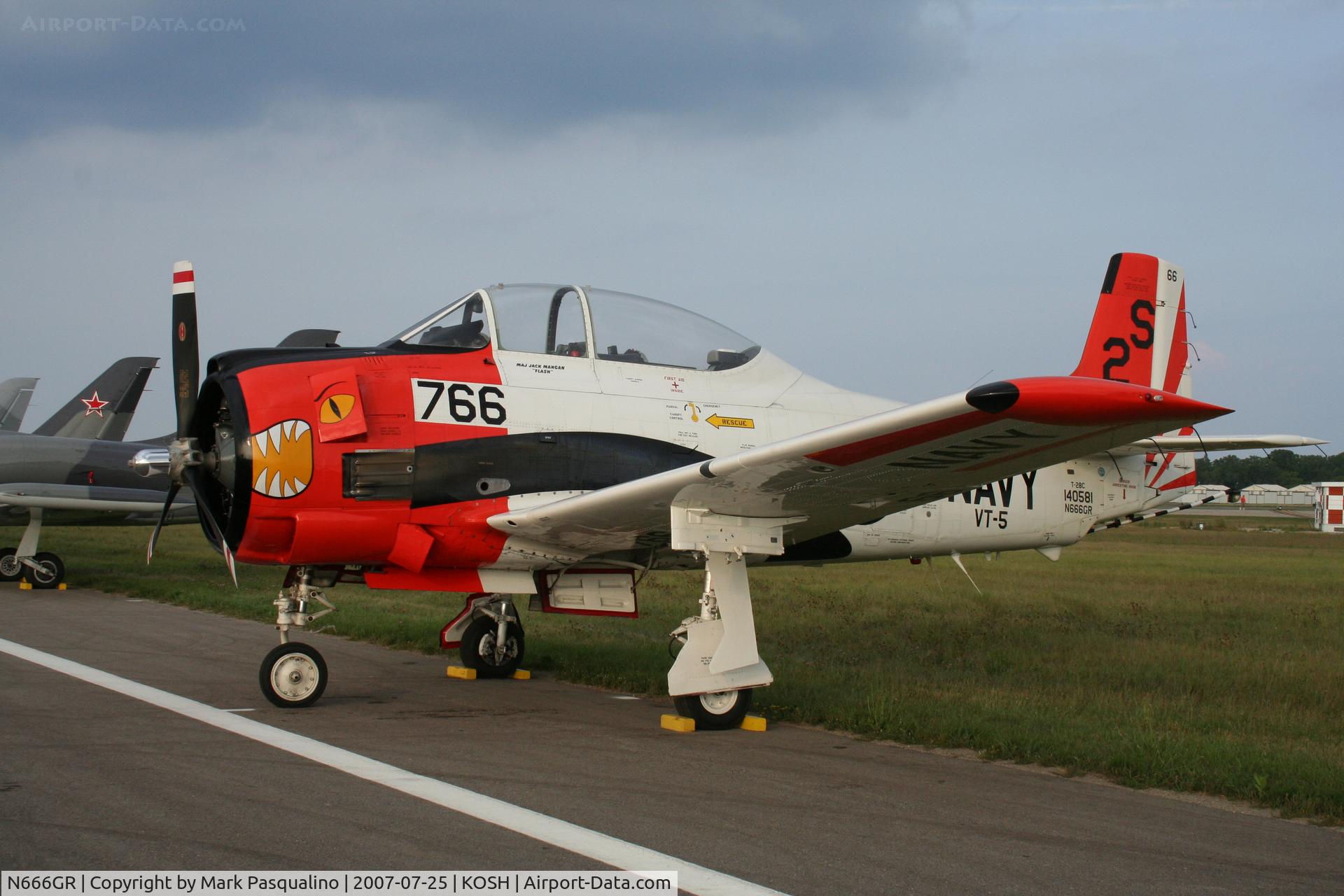 N666GR, 1958 North American T-28C Trojan Trojan C/N 226-158 (140581), North American T-28C