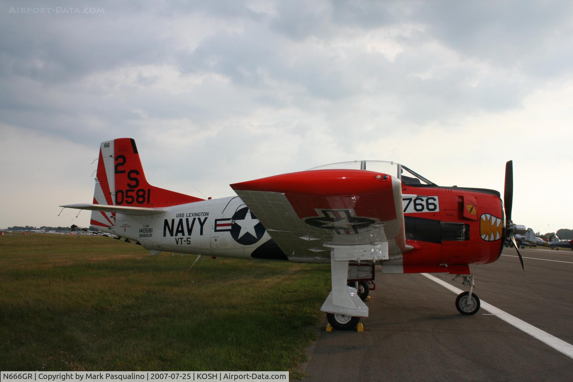 N666GR, 1958 North American T-28C Trojan Trojan C/N 226-158 (140581), North American T-28C
