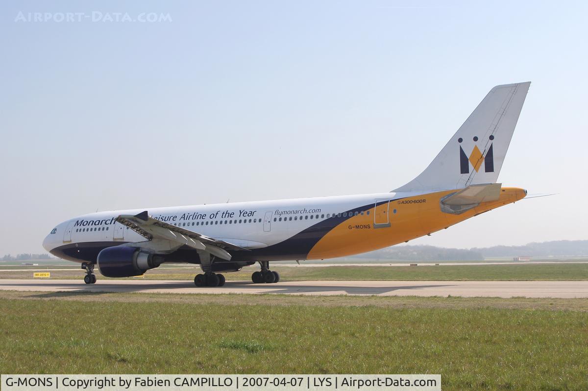 G-MONS, 1989 Airbus A300B4-605R C/N 556, Monarch