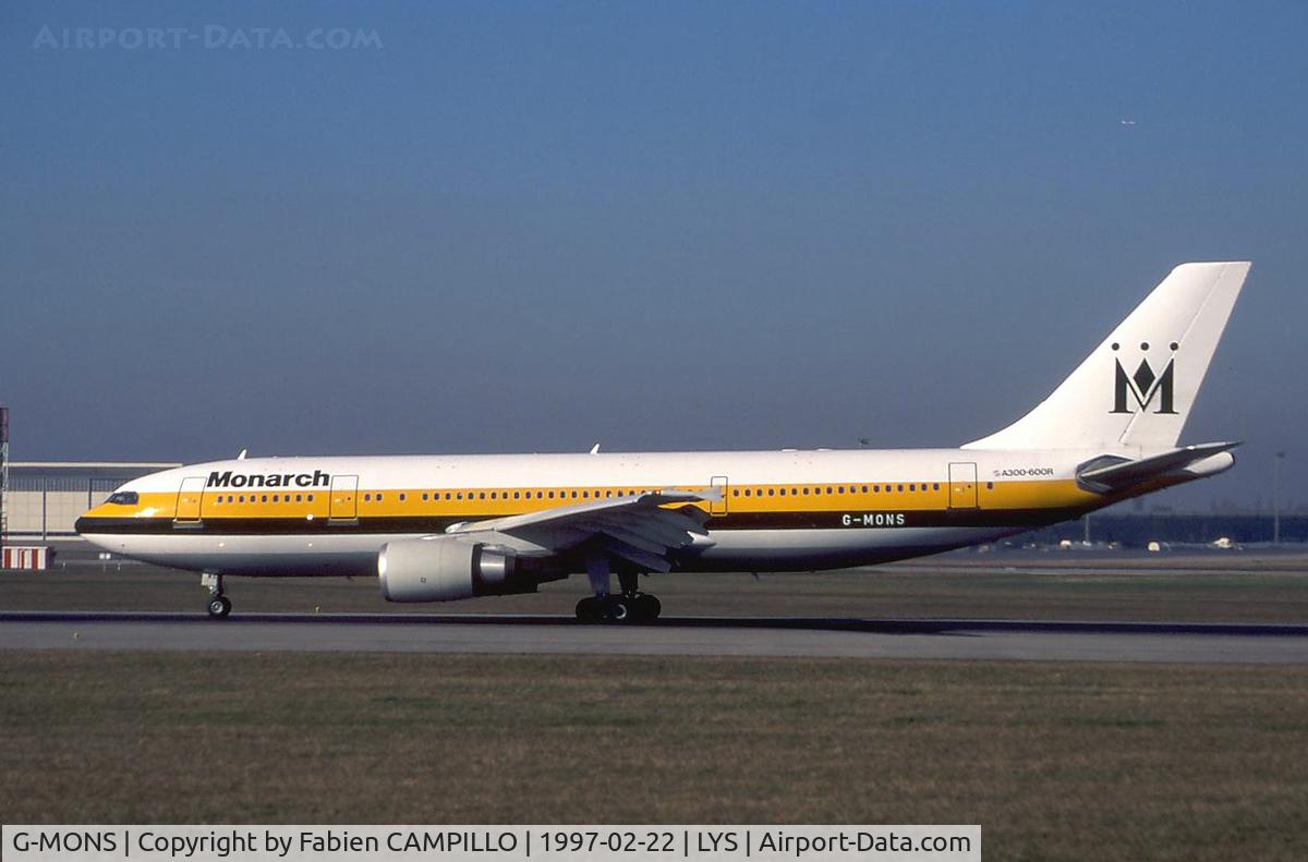 G-MONS, 1989 Airbus A300B4-605R C/N 556, Monarch