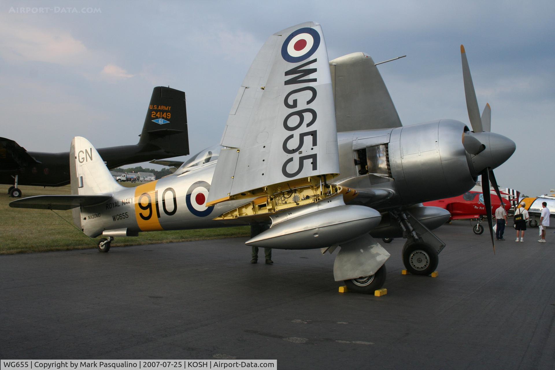 WG655, 1952 Hawker Sea Fury T.20 C/N 41H/636070, Hawker TMK 20 Sea Fury