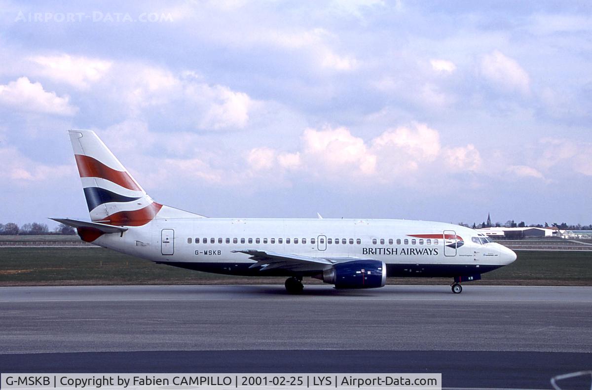 G-MSKB, 1990 Boeing 737-5L9 C/N 24928, British Airways - Maersk Air