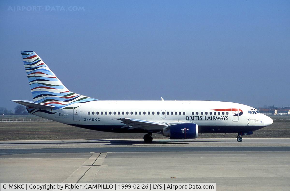G-MSKC, 1991 Boeing 737-5L9 C/N 25066, British Airways - Maersk Air