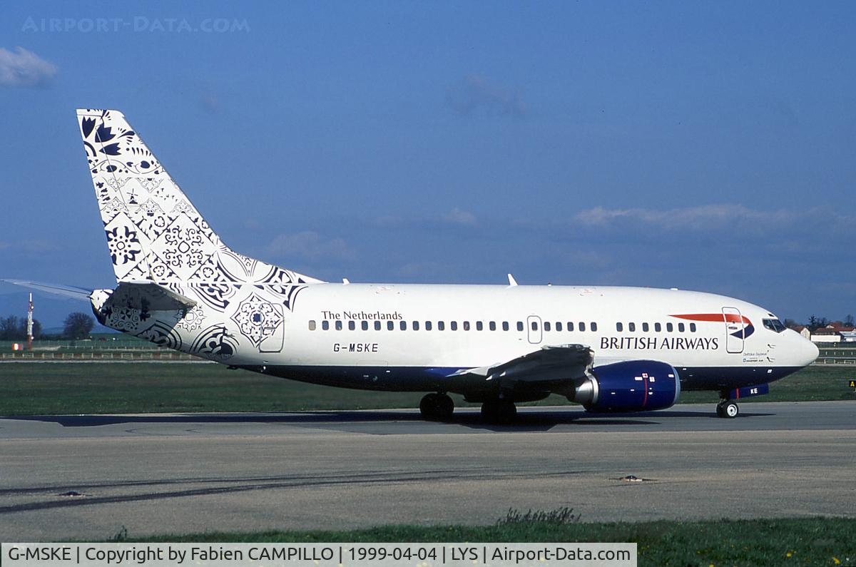 G-MSKE, 1996 Boeing 737-5L9 C/N 28084, British Airways - Maersk Air