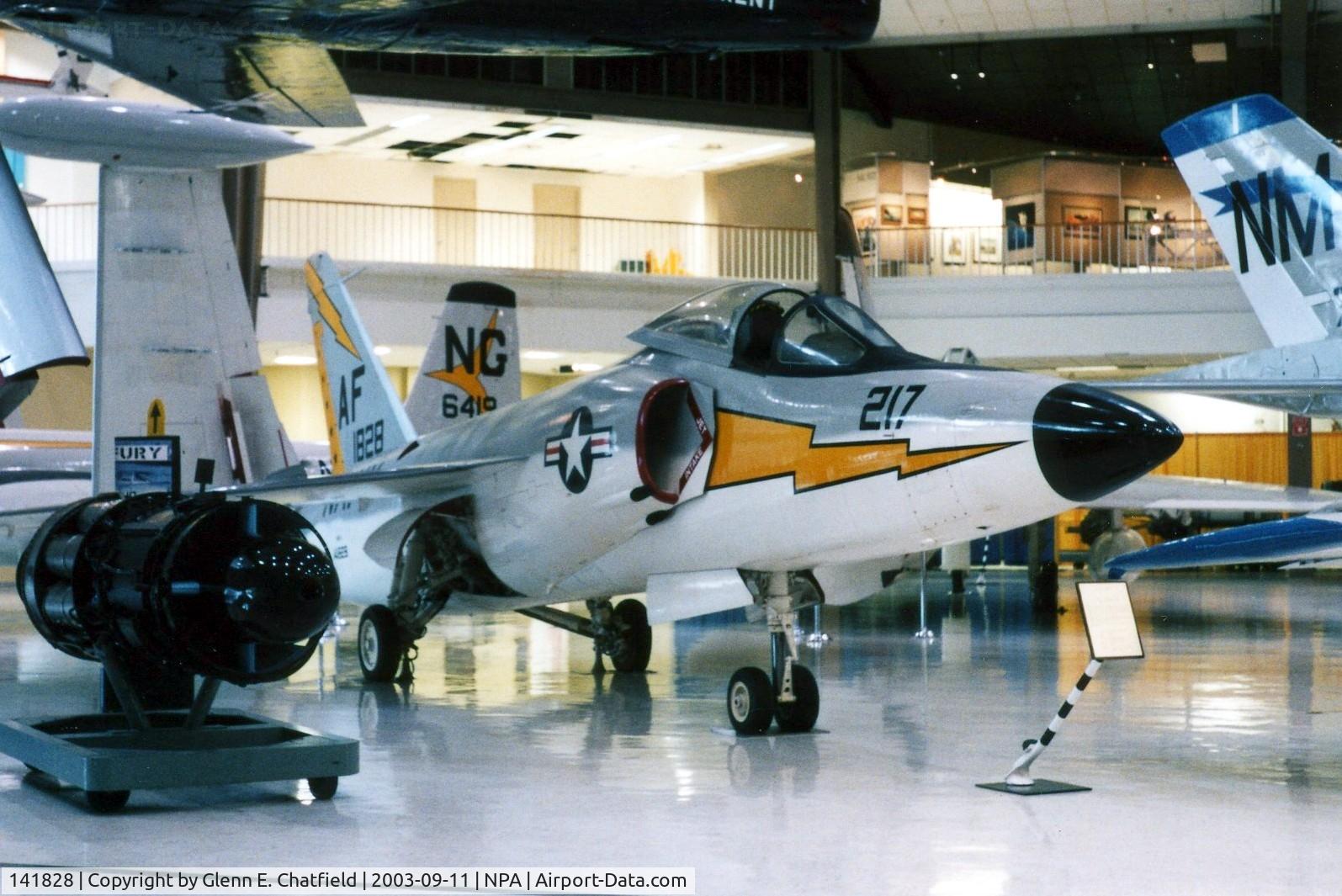 141828, Grumman F11F-1 Tiger C/N 145, F11F-1/F-11A at the National Museum of Naval Aviation