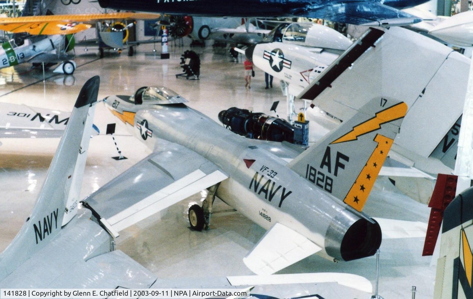 141828, Grumman F11F-1 Tiger C/N 145, F11F-1/F-11A at the National Museum of Naval Aviation