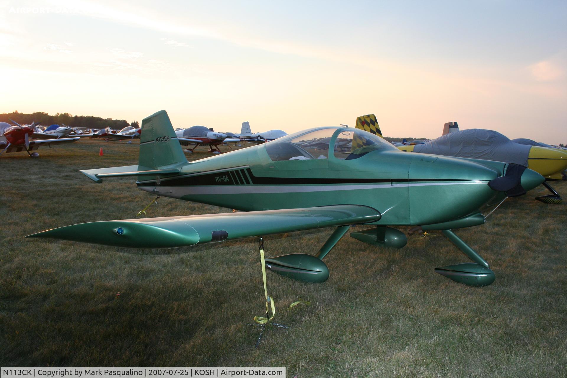 N113CK, 2003 Vans RV-6A C/N 22378, RV-6A