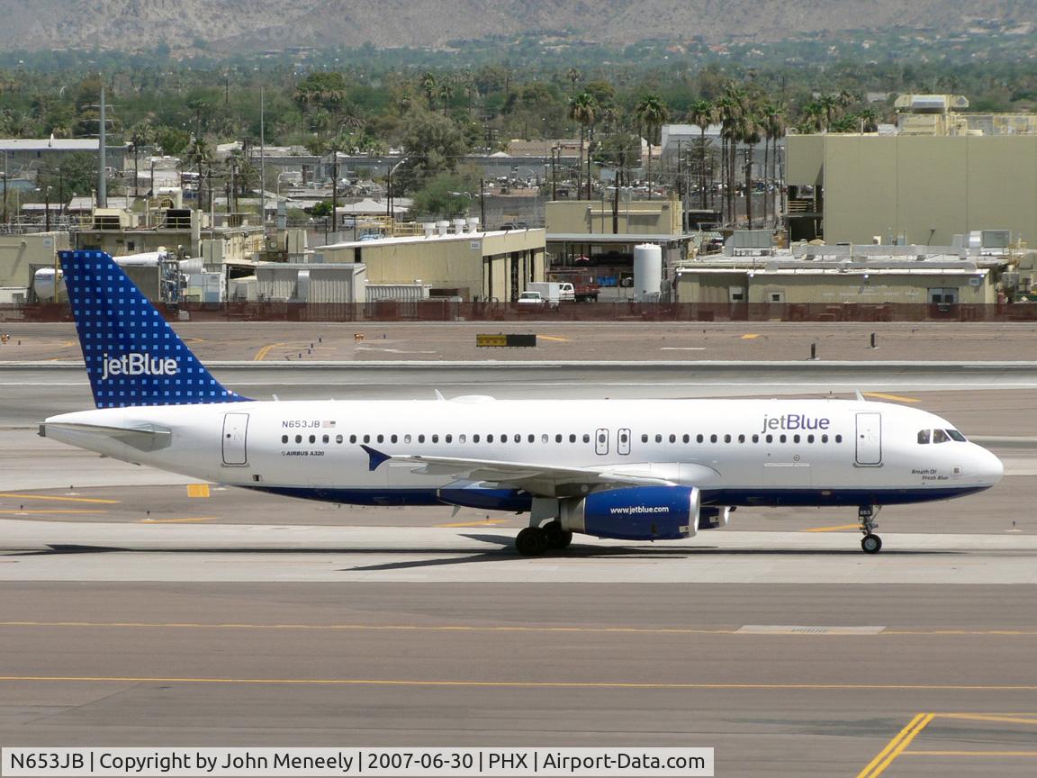N653JB, 2007 Airbus A320-232 C/N 3039, Fleetname: 
