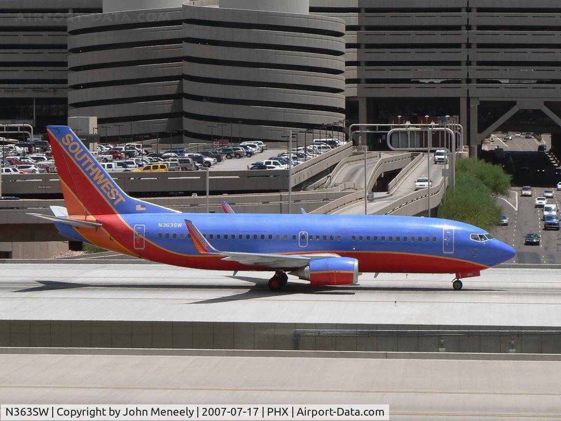 N363SW, 1993 Boeing 737-3H4 C/N 26574, One of SWA's 737-300s with winglets