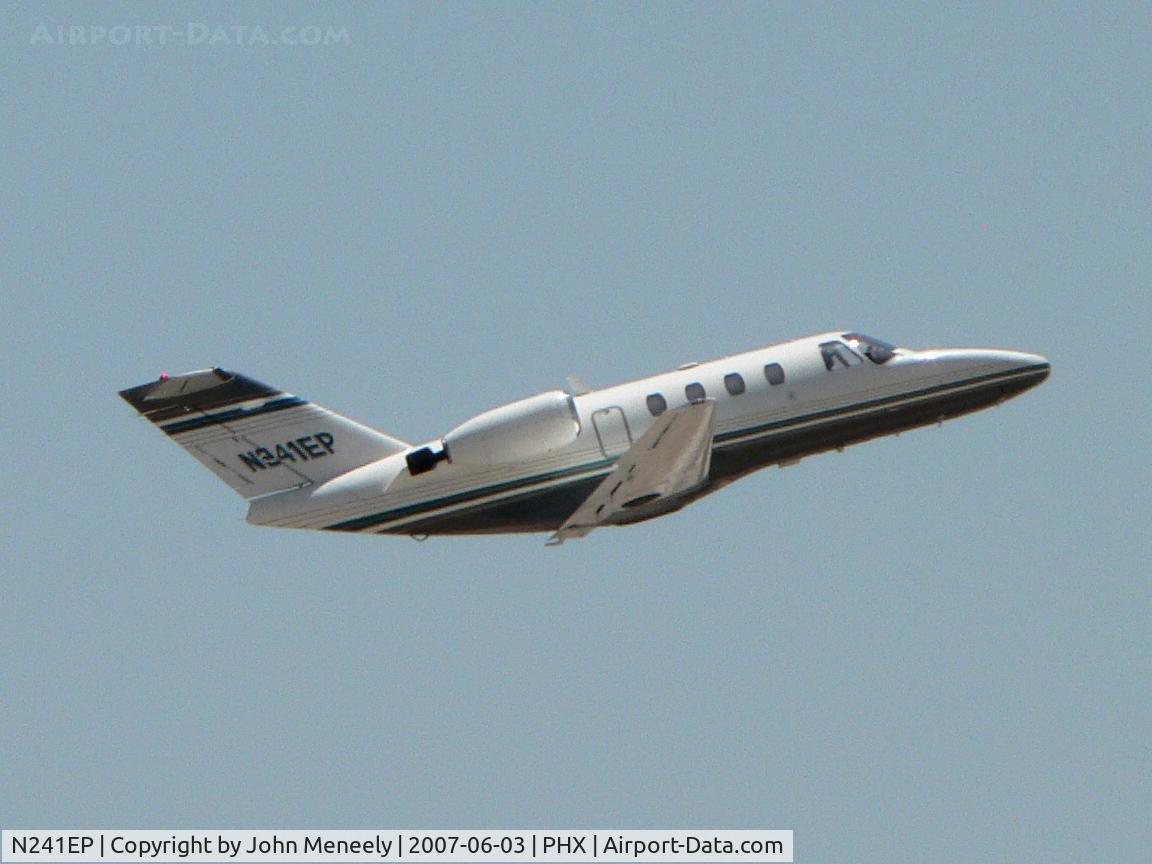 N241EP, 1998 Cessna 525 CitationJet C/N 5250247, Climbing out of PHX N341EP?