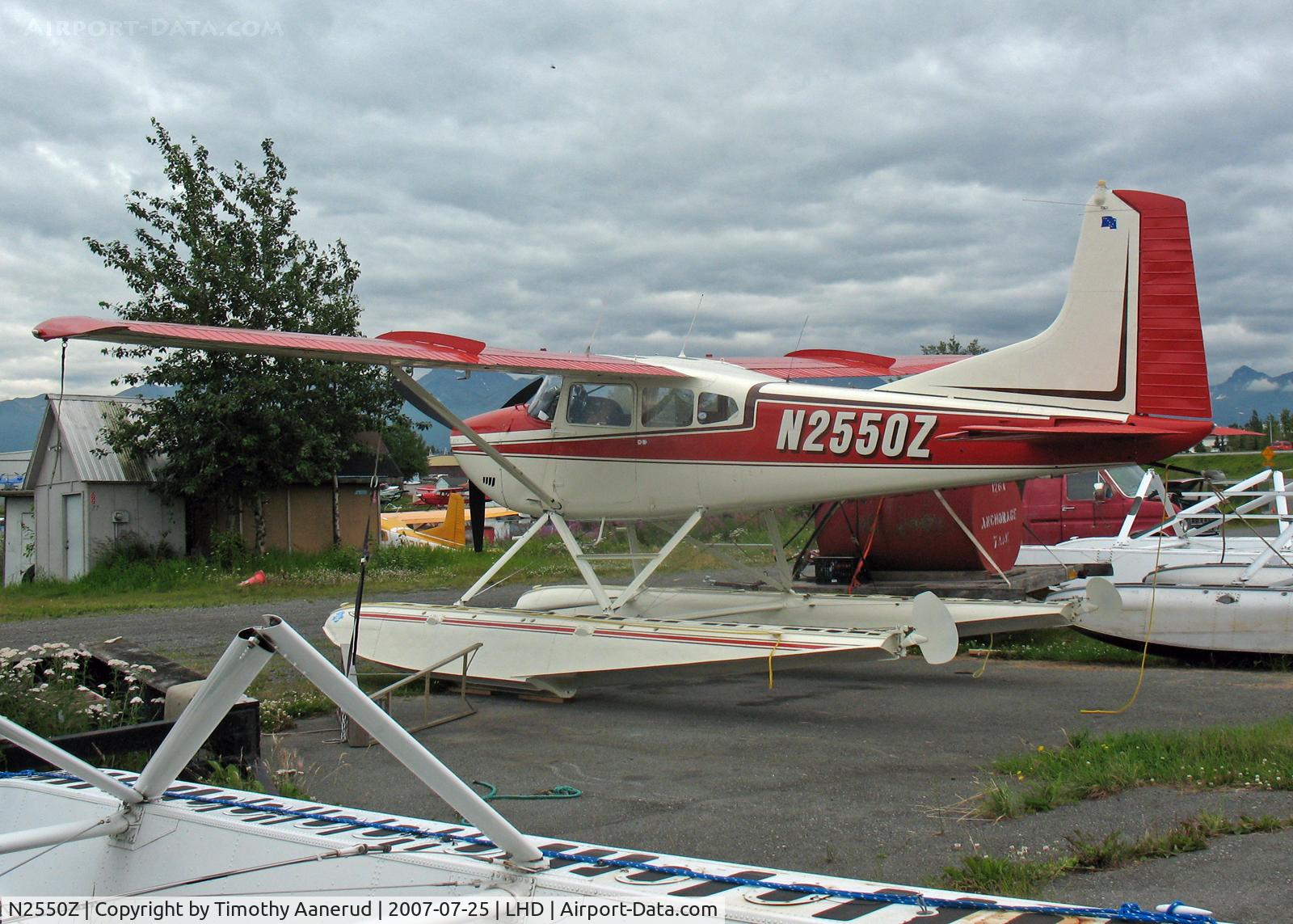 N2550Z, 1963 Cessna 185B Skywagon C/N 185-0550, Tied down by Lake Hood