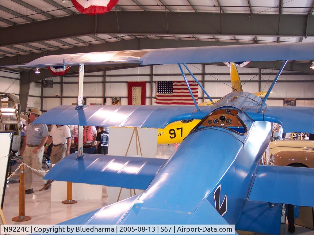 N9224C, 1996 Fullmer Max BLUE MAX TRI-PLANE C/N 2896, On Display