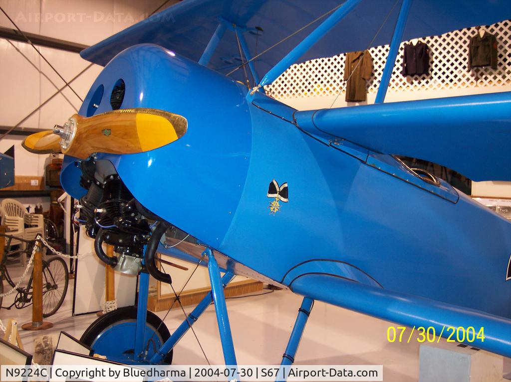 N9224C, 1996 Fullmer Max BLUE MAX TRI-PLANE C/N 2896, On Display at Warhawk Air Museum Nampa ID
