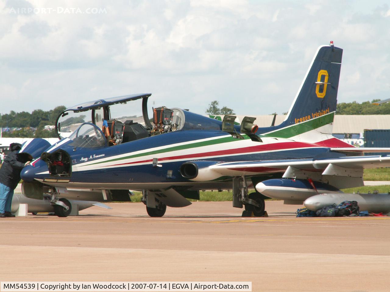 MM54539, Aermacchi MB-339PAN C/N 6760/155/AA071, MB-339A/Frecce Tricolri (0)/RIAT Fairford