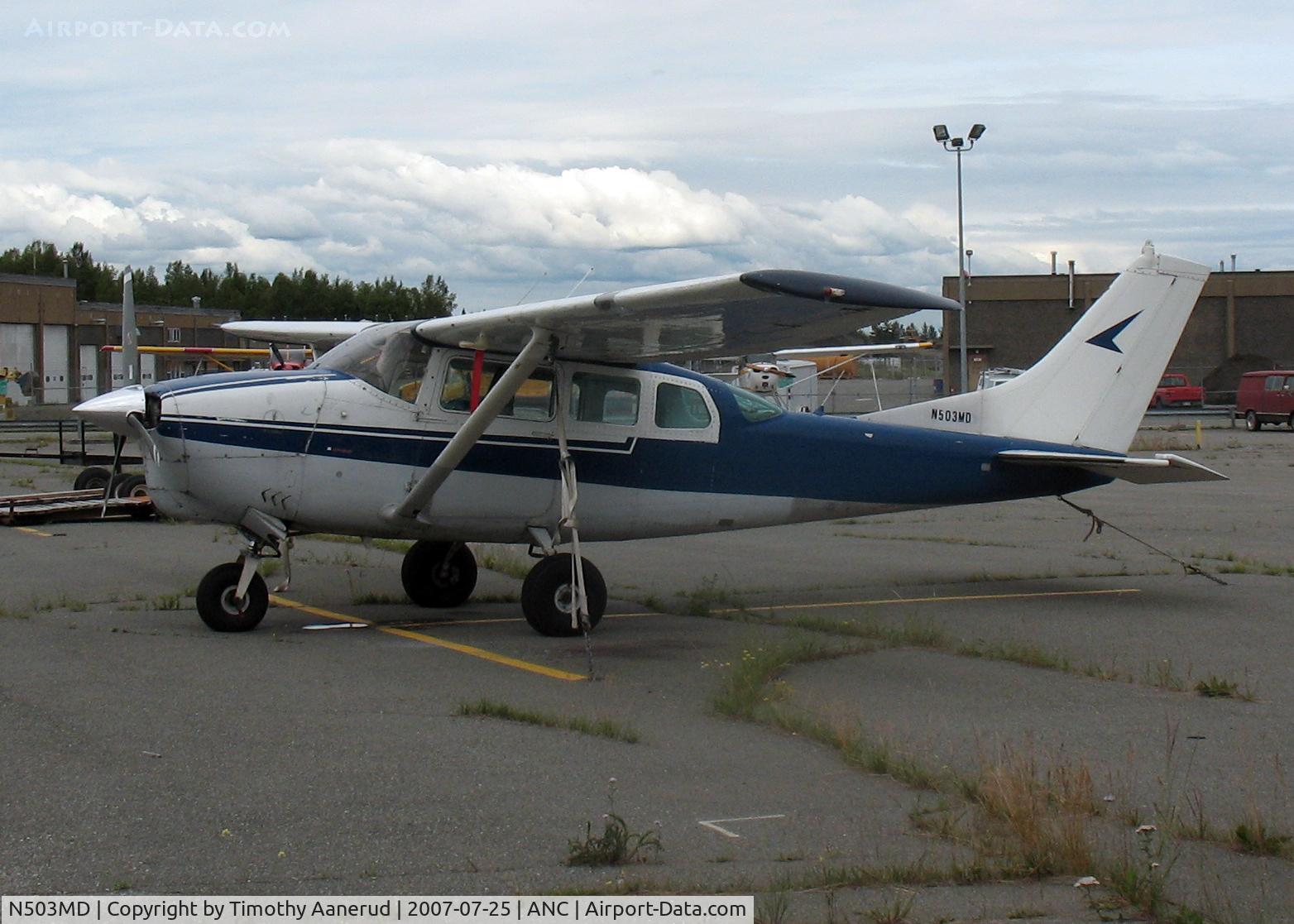 N503MD, 1963 Cessna 206 Super Skywagon C/N 206-0076, General Aviation Parking area at Anchorage International