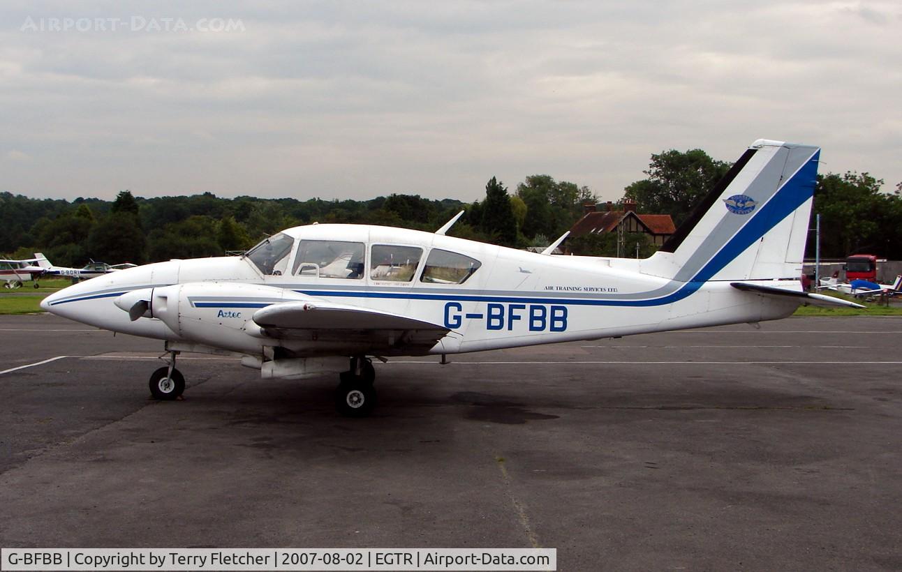 G-BFBB, 1973 Piper PA-E23-250 Aztec C/N 27-7405294, Piper-Pa-23-250