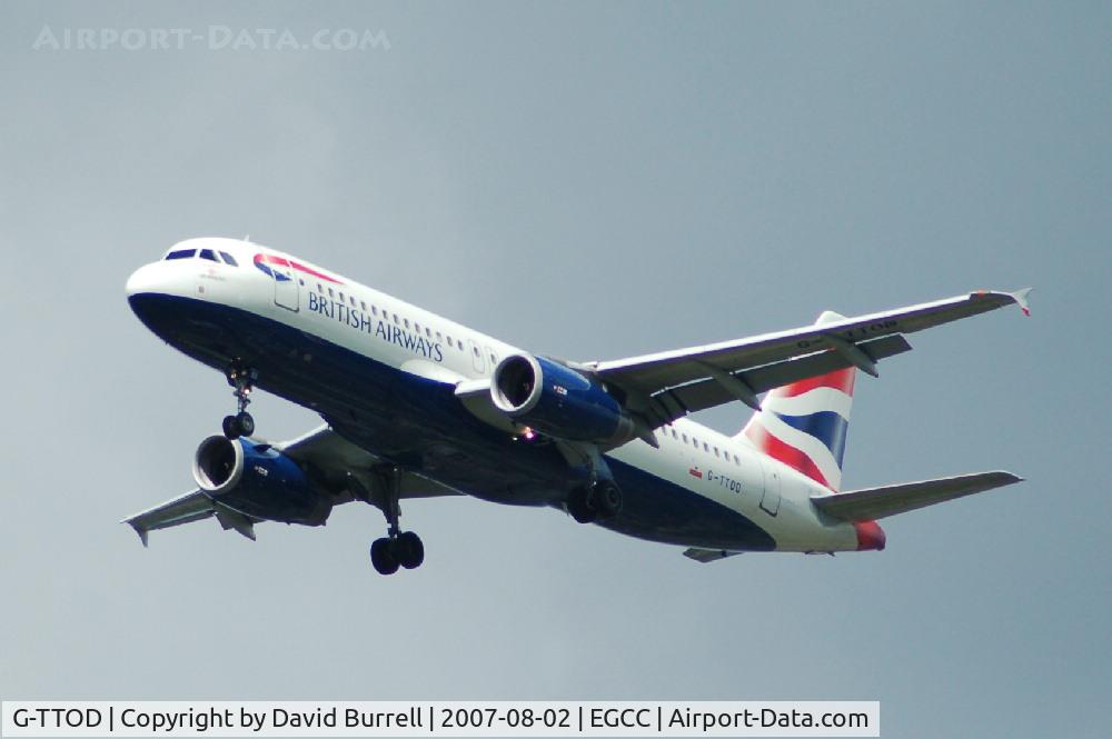 G-TTOD, 2002 Airbus A320-232 C/N 1723, British Airways - Landing