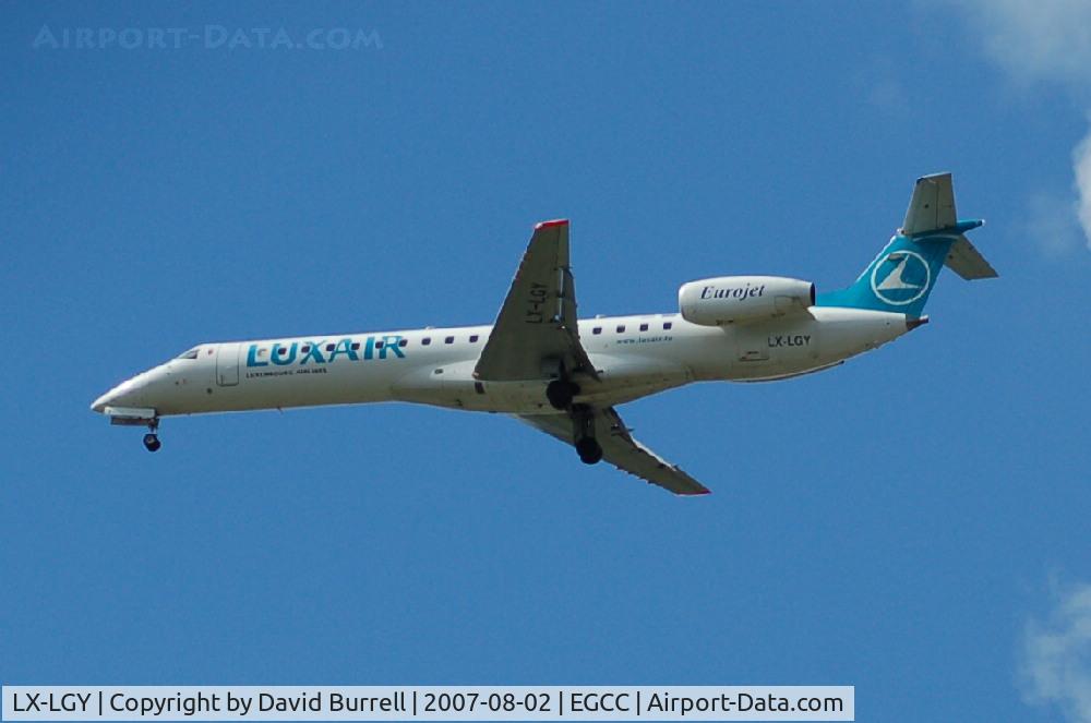 LX-LGY, 2000 Embraer EMB-145LU (ERJ-145LU) C/N 145242, Luxair - Landing