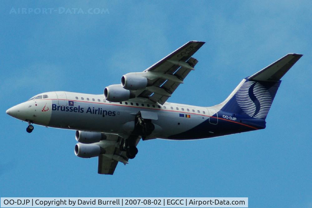 OO-DJP, 1996 British Aerospace Avro 146-RJ85 C/N E.2287, Brussels Airlines - Landing
