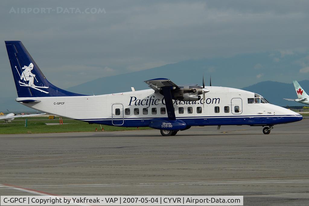 C-GPCF, 1983 Short 360-300 C/N SH.3620, Pacific Coastal Shorts 360