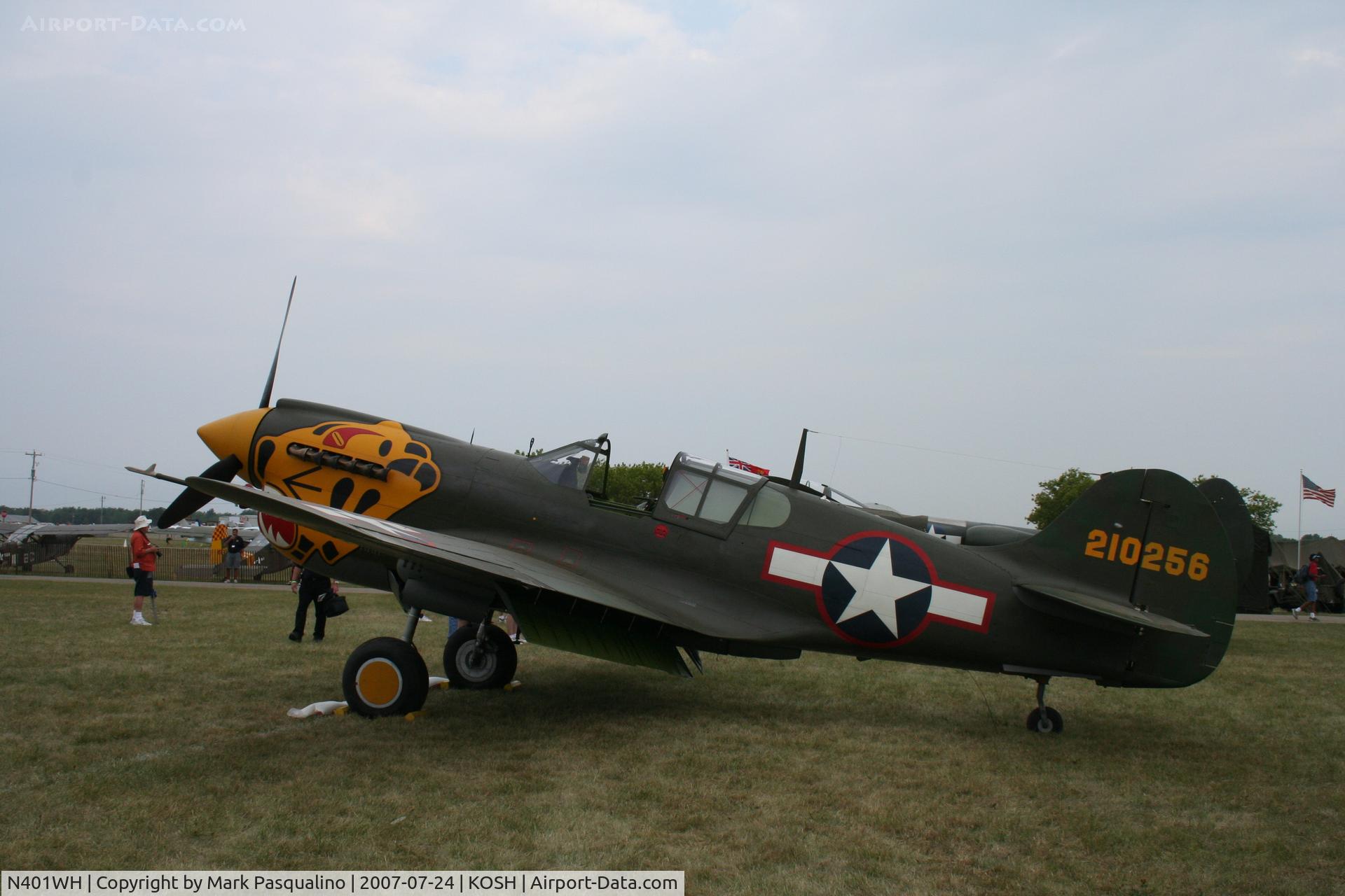 N401WH, 1942 Curtiss P-40K Warhawk C/N 42-10256, Curtis P-40K