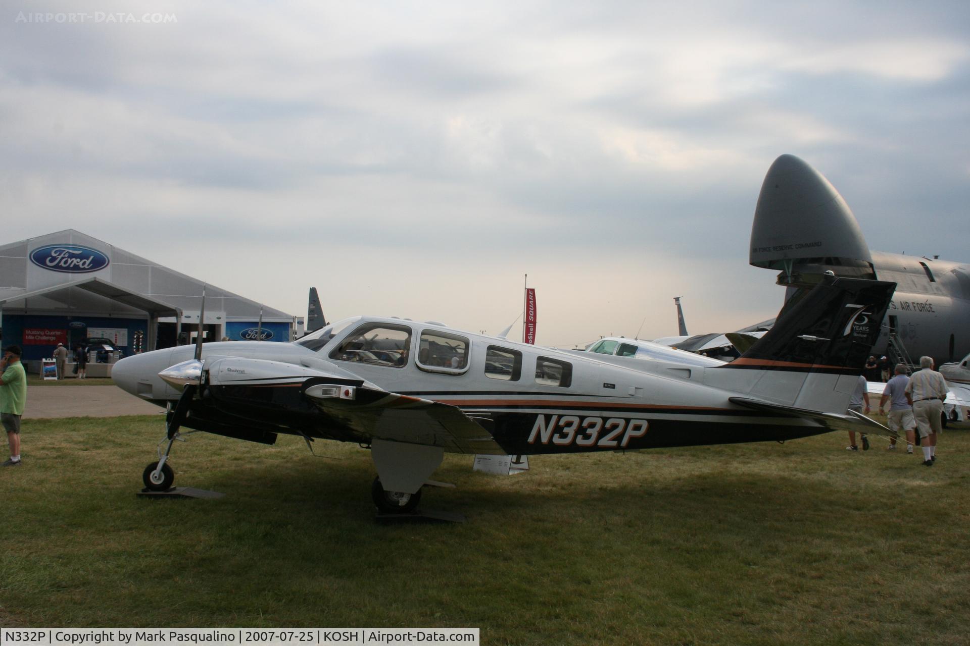 N332P, 2007 Hawker Beechcraft Corp G58 Baron C/N TH-2192, Beech G58