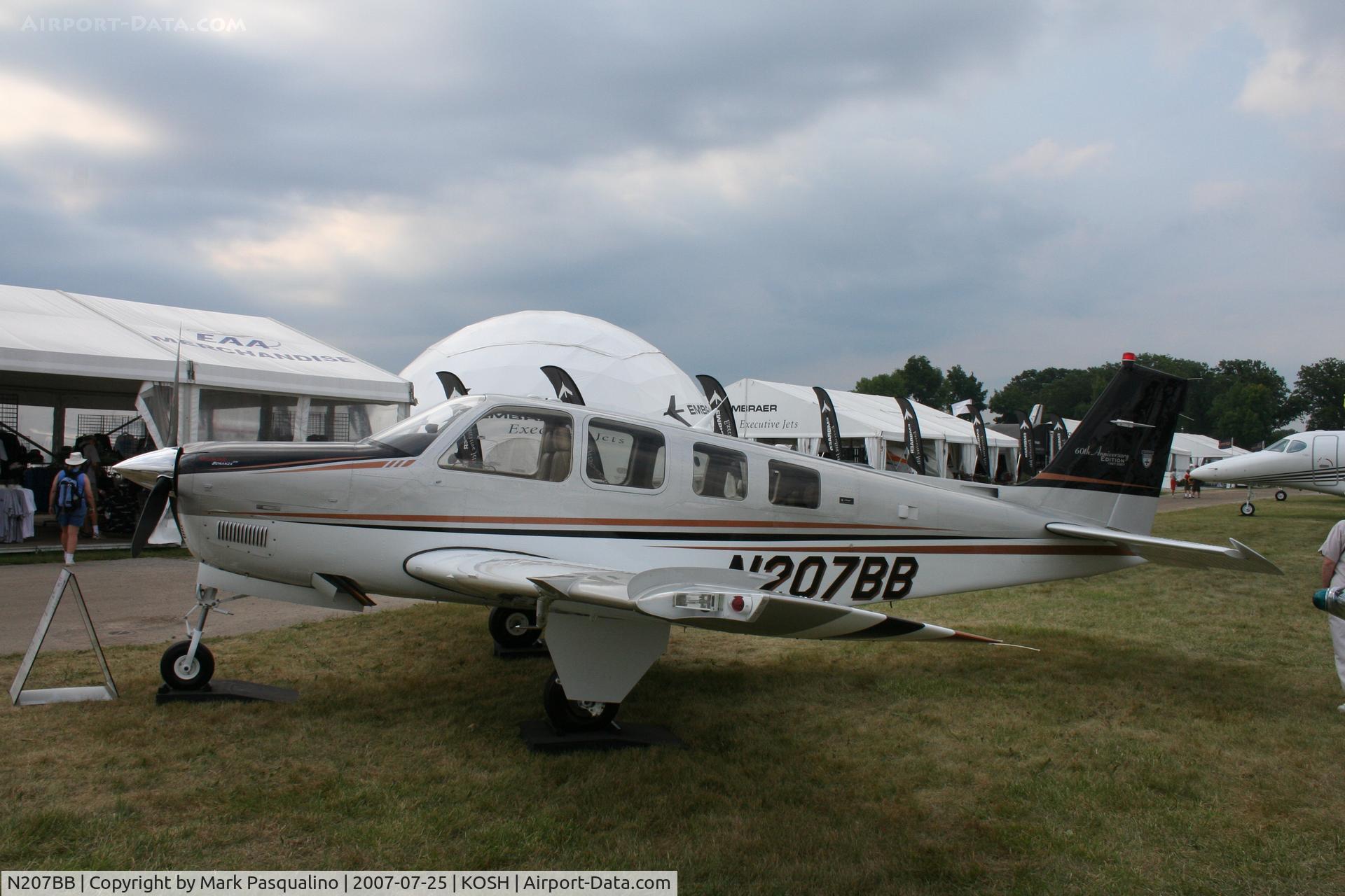 N207BB, 2006 Raytheon G36 Bonanza C/N E-3700, Beech G36