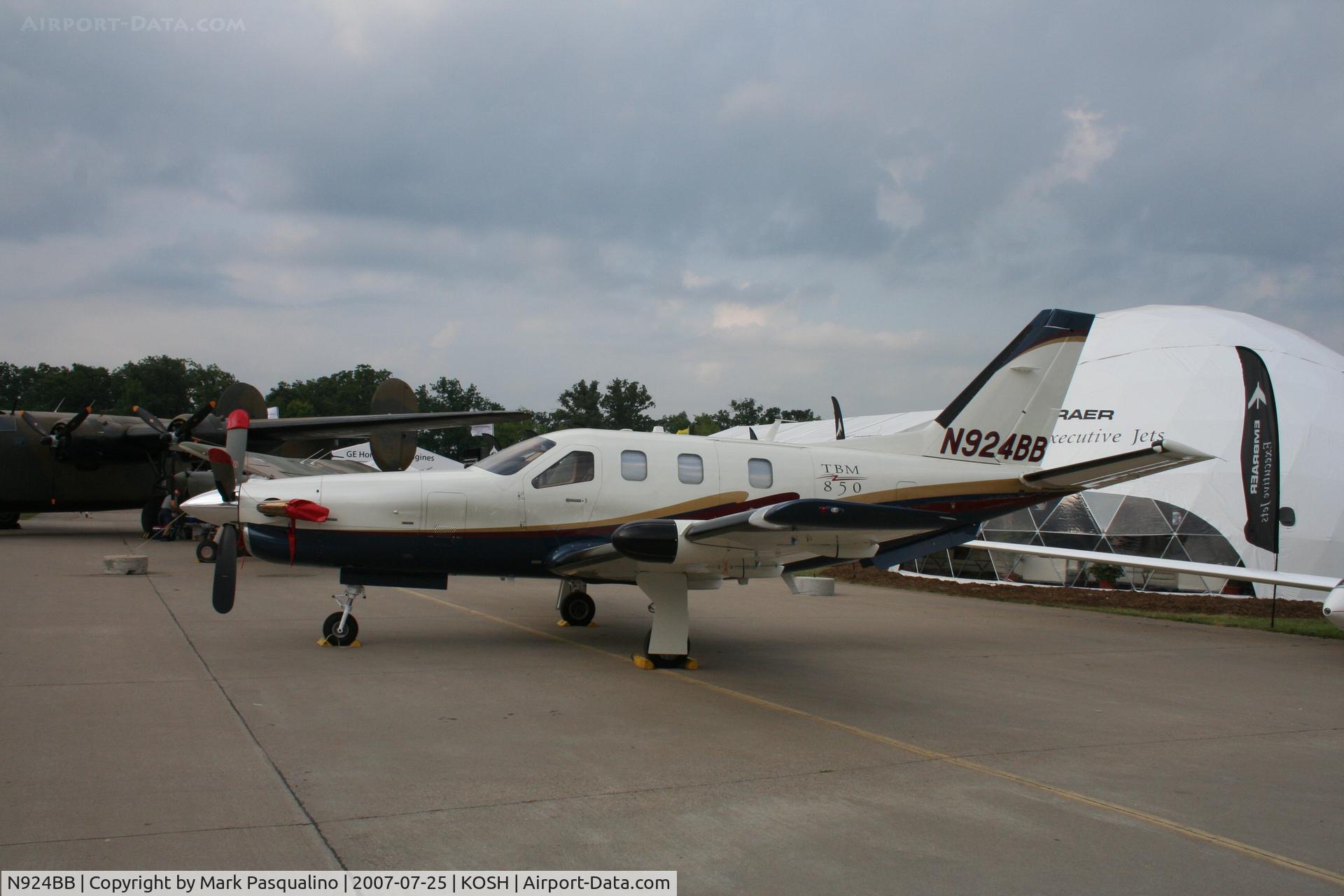 N924BB, 2007 Socata TBM-700 C/N 405, TBM 850