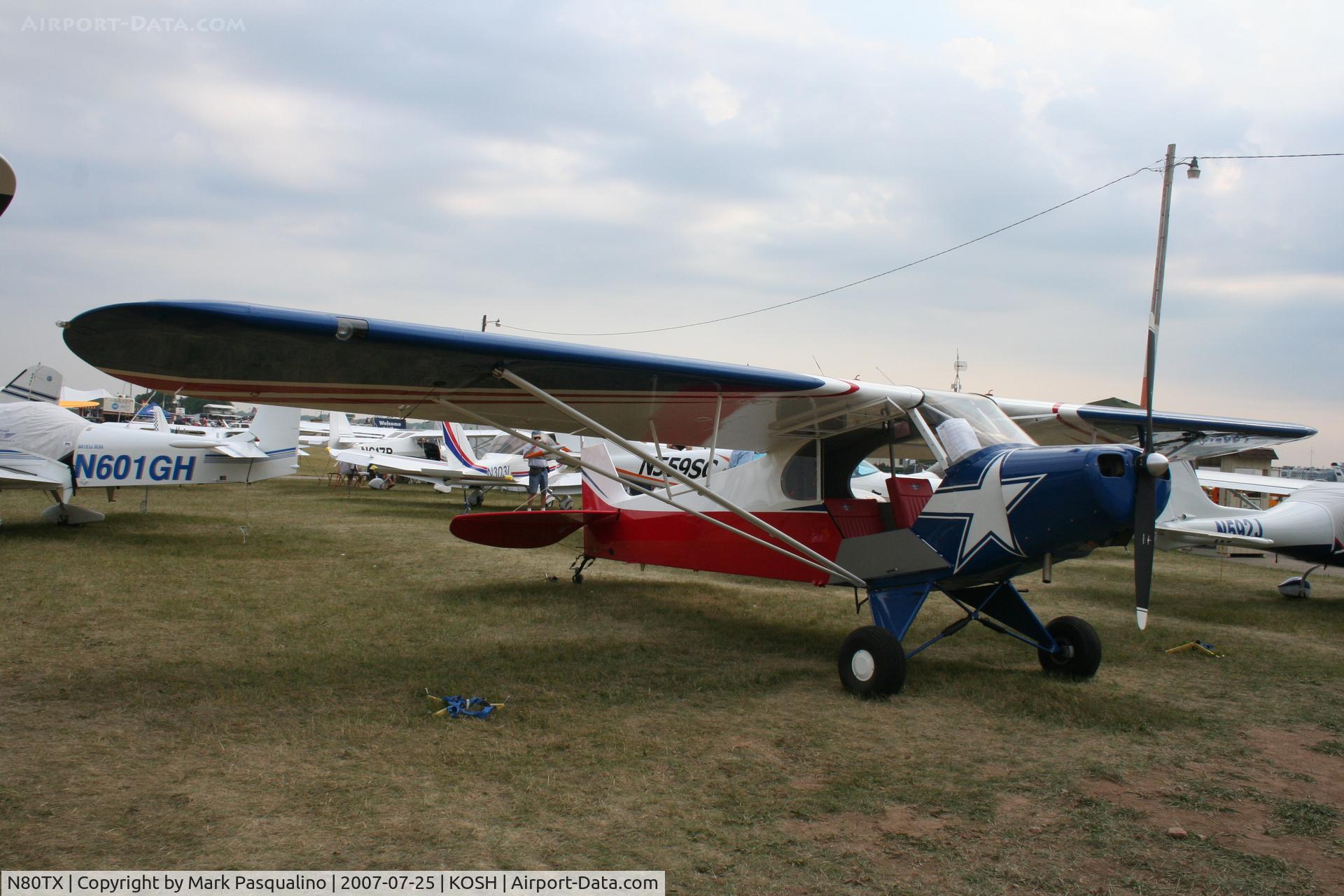 N80TX, 2007 Texas Sport Aircraft Co TX-11 C/N TX-1001, TX-11