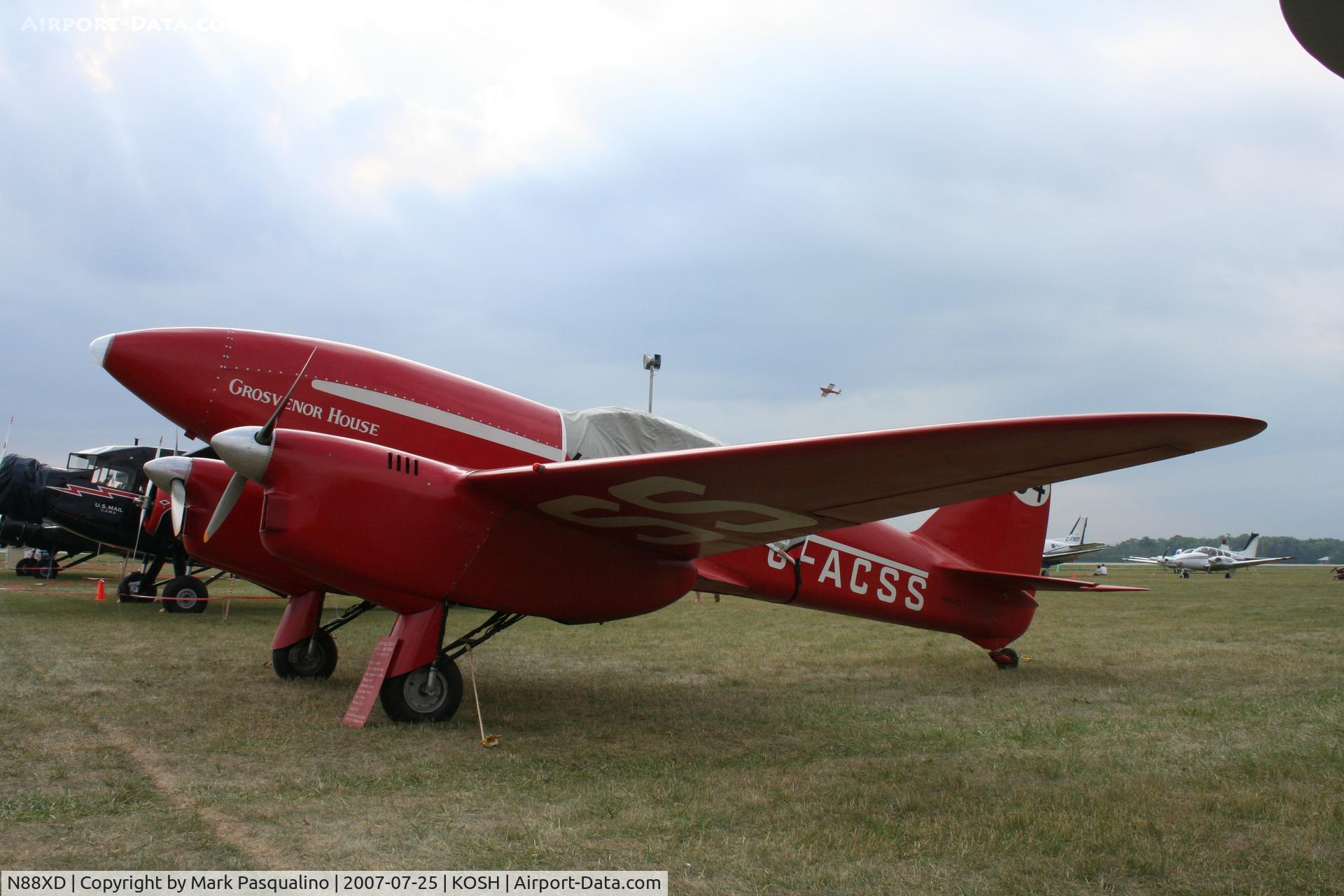 N88XD, 1993 De Havilland DH-88 Comet Replica C/N T-7, DH 88 Comet