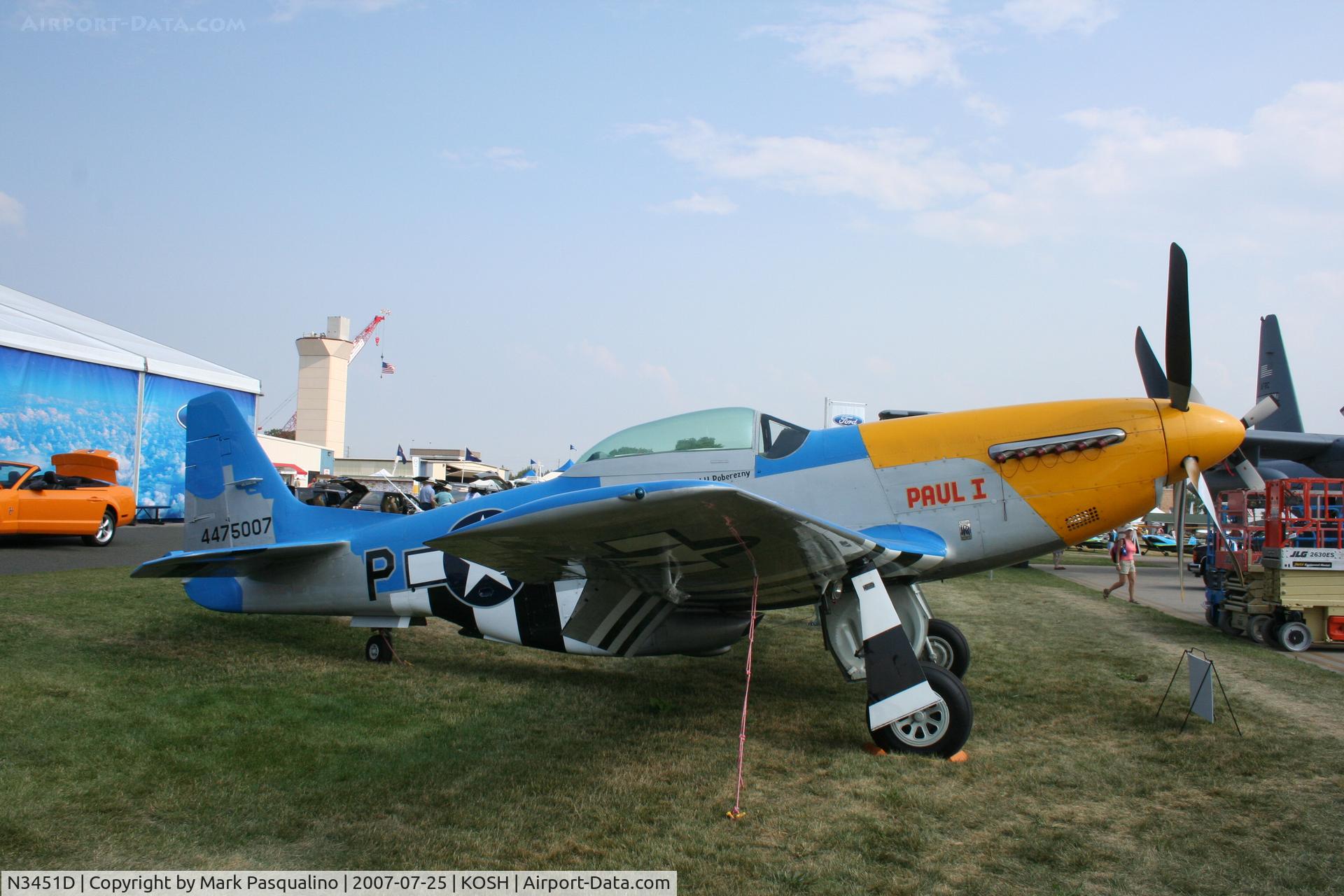 N3451D, 1944 North American F-51D Mustang C/N 122-41547, North American P-51D